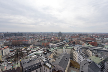 Fototapeta na wymiar Panorama München Bayern Bavaria 