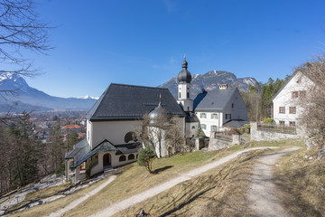 Obraz premium Kloster Garmisch-Partenkirchen Bayern Bayerische Alpen