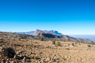 Jebel Shams (mountain of sun) is a mountain located in northeastern Oman north of Al Hamra town. It is the highest mountain of the country and part of Al Hajar Mountains range.