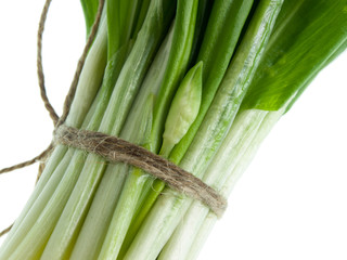 Fototapeta premium Ramson bunch vegetable isolated on white background