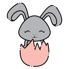 Cute rabbit icon 