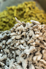 Fresh fruits and vegetables.turmeric