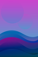 Abstract fantastic ultraviolet background. For background and posters. Vector illustration.