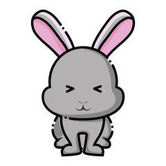 Obraz premium Cute rabbit icon 