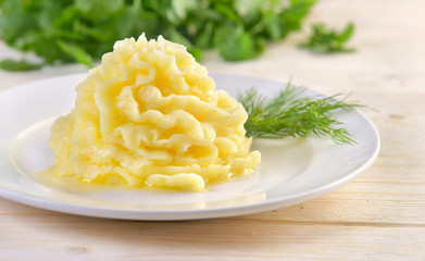 mashed potatoes with butter