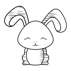 Cute rabbit icon 