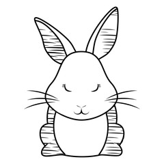 Cute rabbit icon 