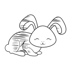 Cute rabbit icon 