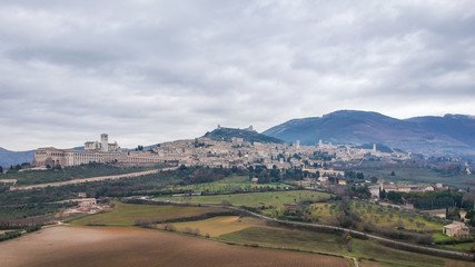 Flying nearby from Assisi, Umbria, Italy