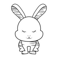 Cute rabbit icon 