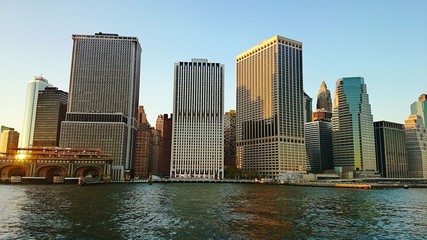 Fototapeta na wymiar Amazing view of Manhattan New York skyline. USA
