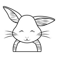 Cute rabbit icon 