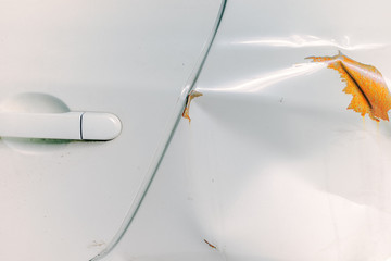 Damage to car body parts