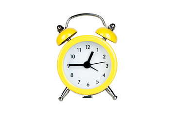 Alarm clock isolated on white