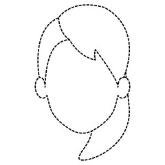 Fototapeta premium beautiful woman head avatar character vector illustration design