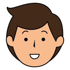 beautiful woman head avatar character vector illustration design