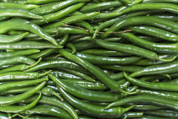 Fresh fruits and vegetables.green chilli peppers