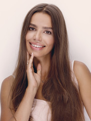 closeup.portrait of beautiful young woman