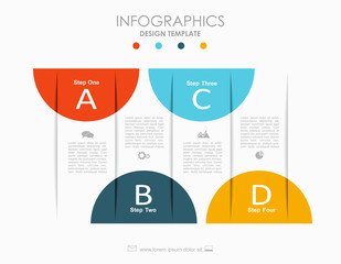 Infographic template. Vector illustration. Can be used for workflow layout, diagram, business step options, banner.