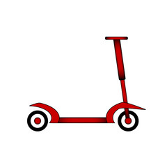 Kick scooter icon.