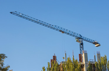 Naklejka premium High-rise building construction site
