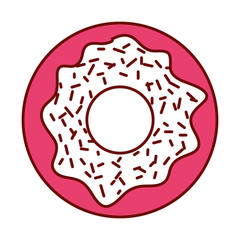 delicious and sweet donut vector illustration design