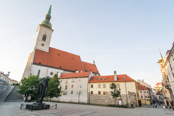 Saint Martin cathedral and square in Bratislava