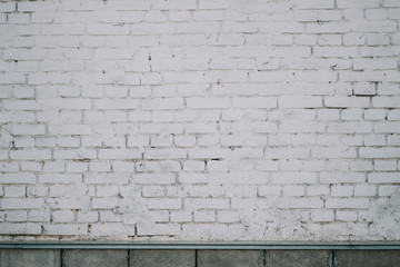 white brick wall background