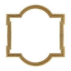 Golden frame for paintings, mirrors or photos