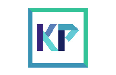KP Square Ribbon Letter Logo 