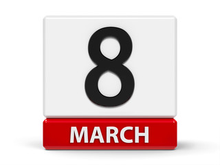 Cubes calendar 8th March