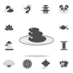 Garden of stones icon. Set of Chinese culture icons. Web Icons Premium quality graphic design. Signs and symbols collection, simple icons for websites, web design, mobile app