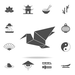 Origami icon. Set of Chinese culture icons. Web Icons Premium quality graphic design. Signs and symbols collection, simple icons for websites, web design, mobile app