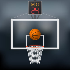 Fototapeta premium Basketball Hoop Illustration
