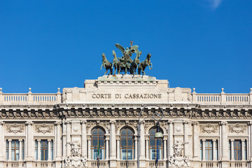 italian supreme court of cassation by day with blue sky