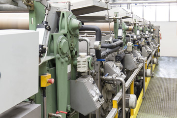 Textile washing machine in a textile industry