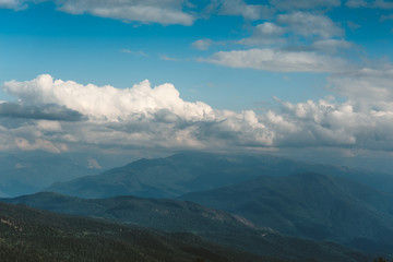 Obraz premium Mountain landscape. Caucasian mountains, toned