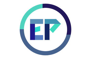 EP Global Blue Ribbon letter Logo 