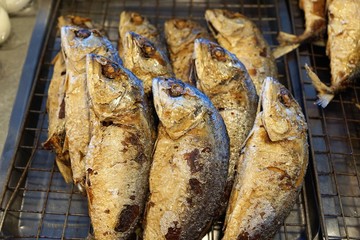 Essen auf dem Markt auf Koh samui in thailand