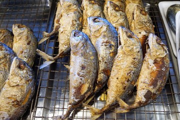 Essen auf dem Markt auf Koh samui in thailand