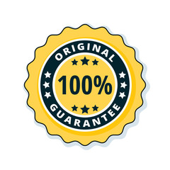 100% Original Guarantee label illustration