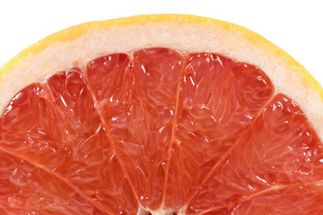 fresh grapefruit in a cut