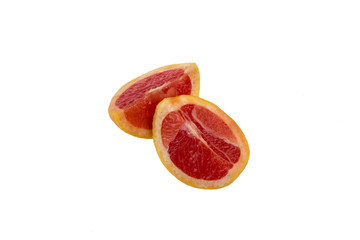 Naklejka na ściany i meble Juicy red grapefruit isolation 