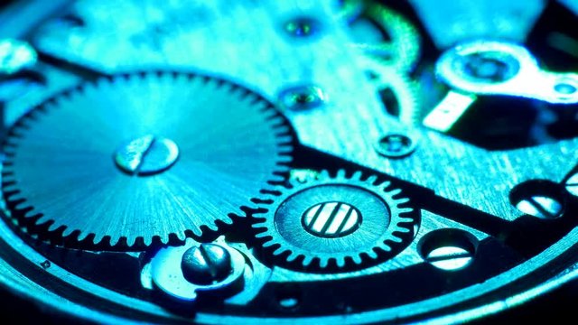 Watch Mechanism Close Up