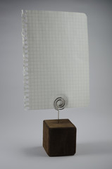 Paper Sheet with Empty to do list and on White Background