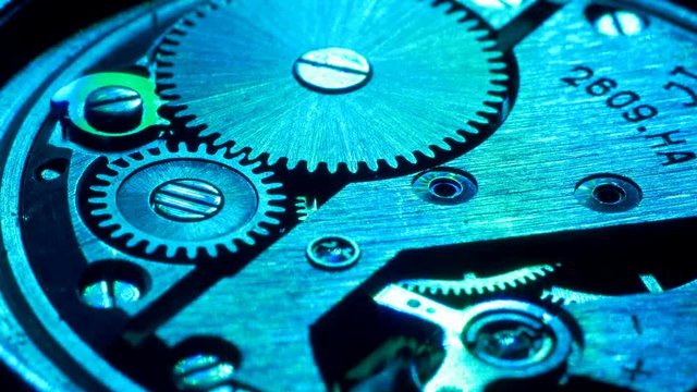 Watch Mechanism Close Up