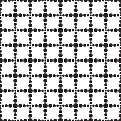 Seamless geometric dot stream cross check pattern