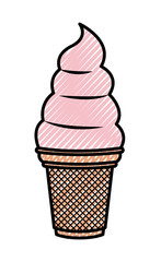 delicious and sweet ice cream vector illustration design