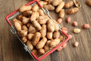 Heap of peanut seed