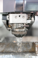 Electrical discharge machine spark eroding with water process machine die mold